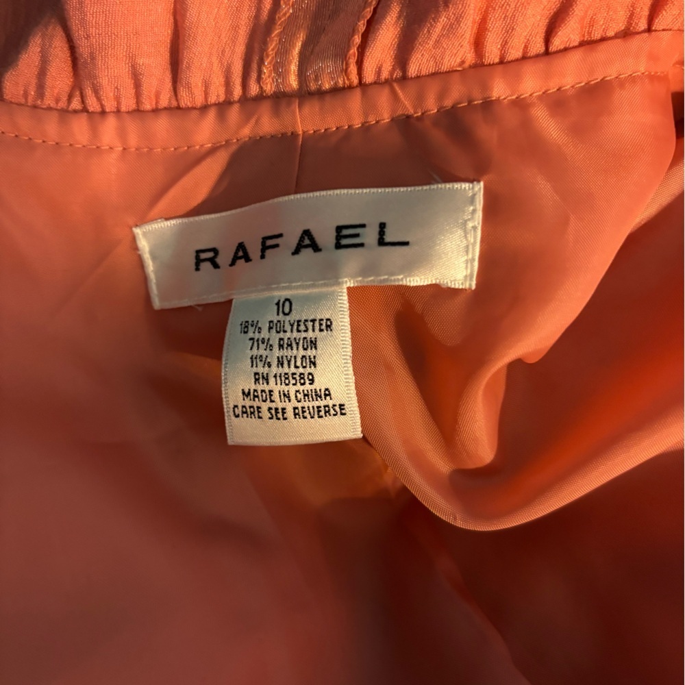 RAFAEL Shimmering Coral Ruffled Blazer - Picture 6 of 6